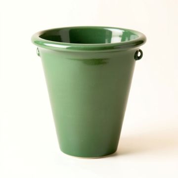 Wren Brook Empty Railing Planter With Integral Brackets - Green (synthetic illustration; no displayed measurements)
