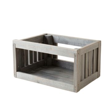 Laurel Bluff Empty Furniture-Style Pet Crate - Gray