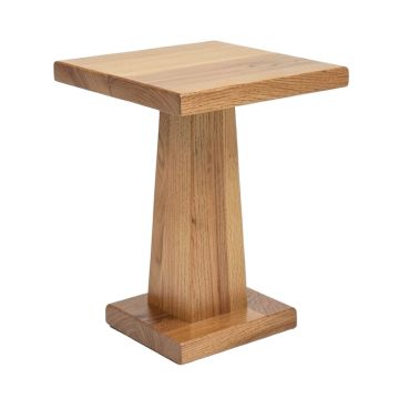 Mader Solid Wood Pedestal End Table