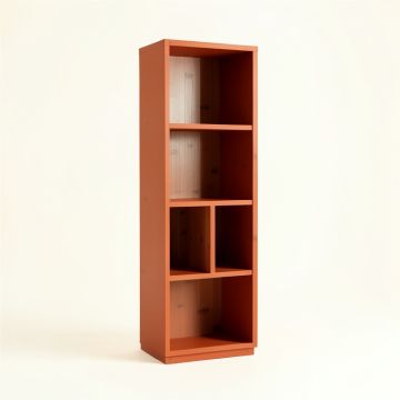 Sage Bridge Narrow Cubby Tower - Terracotta (synthetic illustration; no displayed measurements)
