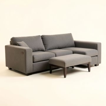 Sylvette 78.5 '' Wide Reversible Sofa & Chaise With Ottoman (synthetic illustration; no displayed measurements)