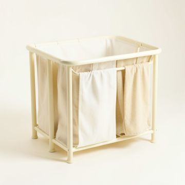Field Canyon Laundry Sorting Station With Plain Removable Bags - Cream (synthetic illustration; no displayed measurements)