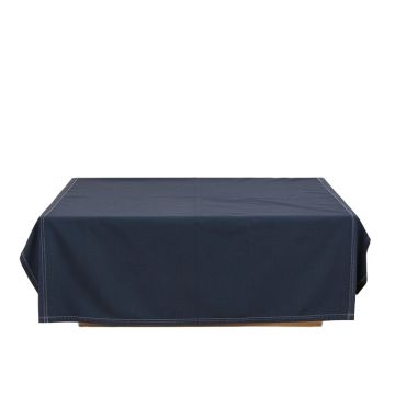 Meadow Arc Flat Bed Sheet - Navy