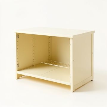 Ash Bluff Empty Countertop Canister Rack - Cream (synthetic illustration; no displayed measurements)