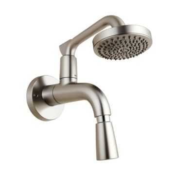 Herend Wall Mount Thermostatic Shower Faucet With Rain Shower Head And Hand Shower