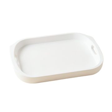 Reed Branch Serving Tray - White