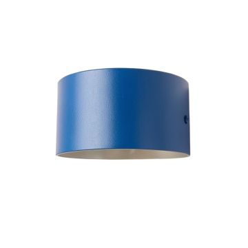 Juniper Crest Wall Sconce Mounted On A Plain Wall - Blue