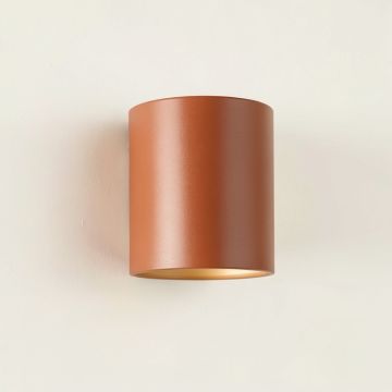 Wren Dale Wall Sconce Mounted On A Plain Wall - Terracotta (synthetic illustration; no displayed measurements)