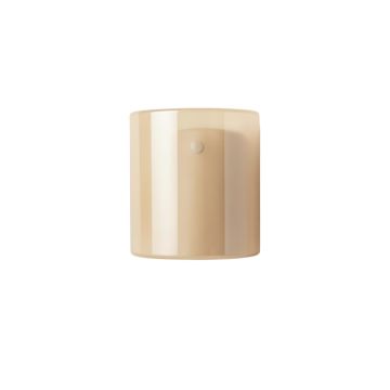 Sage Bridge Wall Sconce Mounted On A Plain Wall - Beige