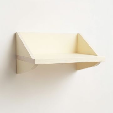 Summit Crest Wall-Mounted Shelf - Cream (synthetic illustration; no displayed measurements)