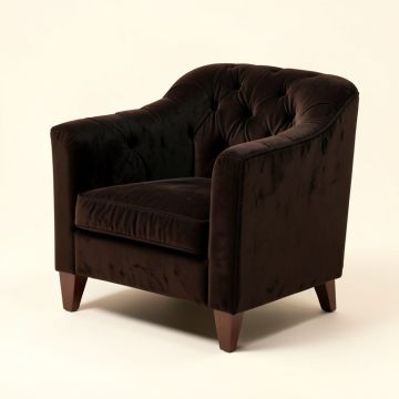 Alfredo 30.5 '' Wide Tufted Velvet Side Chair (synthetic illustration; no displayed measurements)