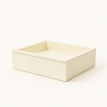 Hill Branch Desktop Monitor Riser - Ivory (synthetic illustration; no displayed measurements)