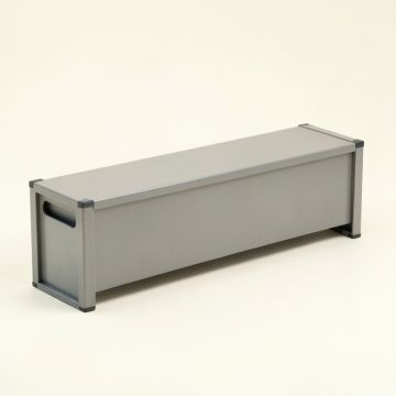 Oak Bend Narrow Outdoor Storage Bench - Gray (synthetic illustration; no displayed measurements)
