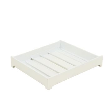 Flint Fold Empty Under-Desk Cable Tray - White