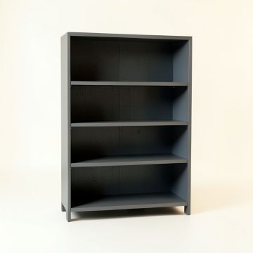 Birch Crest Freestanding Bookcase - Gray (synthetic illustration; no displayed measurements)