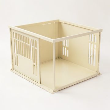 Olive Dell Empty Furniture-Style Pet Crate - Cream (synthetic illustration; no displayed measurements)