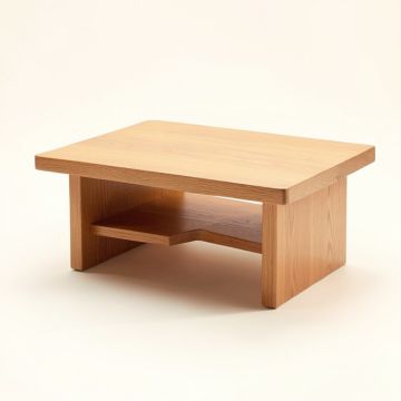 Emelia Solid Wood Solid Coffee Table (synthetic illustration; no displayed measurements)