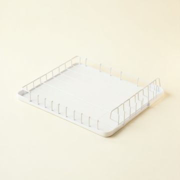 Moss Dell Empty Under-Desk Cable Tray - White (synthetic illustration; no displayed measurements)