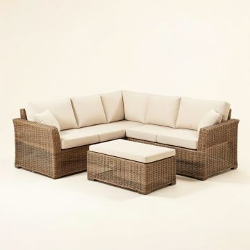 Benayas Patio 8 Piece Rattan Sectional Seating Group With Cushions (synthetic illustration; no displayed measurements)