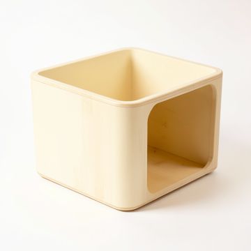Laurel Crest Empty Furniture-Style Litter Enclosure - Cream (synthetic illustration; no displayed measurements)