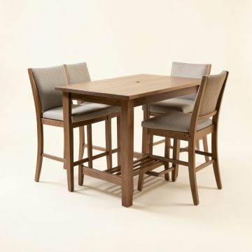 Toddington 3 Piece Bar Height Dining Set With Cushions (synthetic illustration; no displayed measurements)