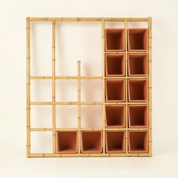 Maple Brook Empty Vertical Garden Frame - Terracotta (synthetic illustration; no displayed measurements)
