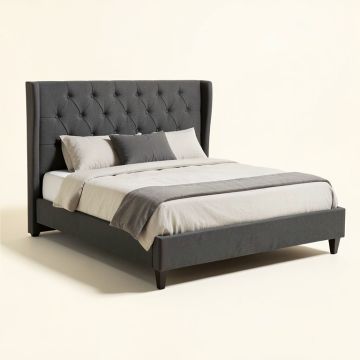 Kentmere Queen Tufted Upholstered Standard Bed (synthetic illustration; no displayed measurements)