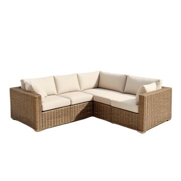 Contemporary Patio Sectional With Cushions