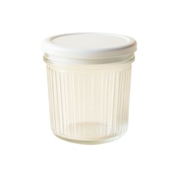 Ridge Branch Storage Canister With Lid - White