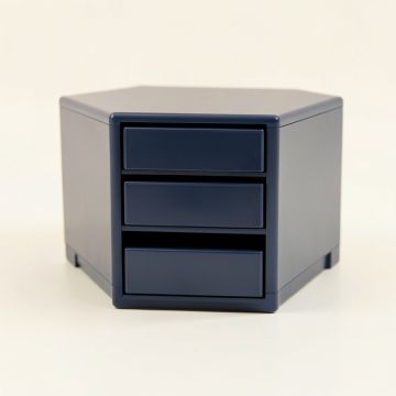 Lake Crest Small-Parts Storage Drawer Cabinet - Navy (synthetic illustration; no displayed measurements)