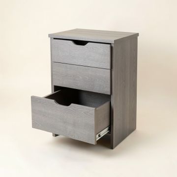 Heath Crest Freestanding Pull-Out Hamper Cabinet - Gray (synthetic illustration; no displayed measurements)