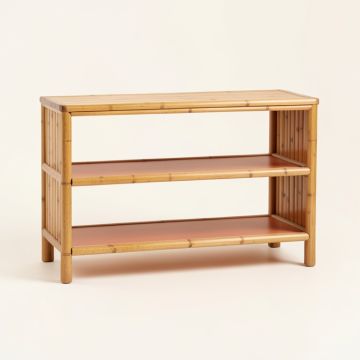 Cedar Bend Low Bookcase - Terracotta (synthetic illustration; no displayed measurements)