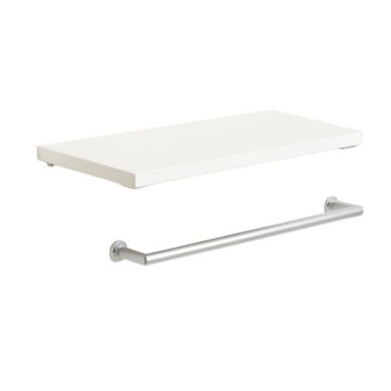 Davida 2 Rectange Bath Shelf With Towel Bar