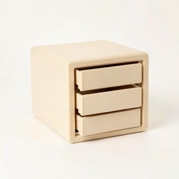 Flint Branch Small-Parts Storage Drawer Cabinet - Beige (synthetic illustration; no displayed measurements)