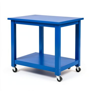 Cedar Branch Empty Rolling Workshop Cart - Blue (synthetic illustration; no displayed measurements)