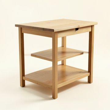 Savoie Solid Wood Kitchen Cart (synthetic illustration; no displayed measurements)