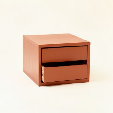 Maple Crossing Small-Parts Storage Drawer Cabinet - Terracotta (synthetic illustration; no displayed measurements)