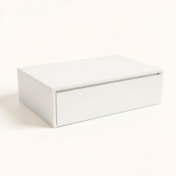 Slate Falls Desktop Monitor Riser - White (synthetic illustration; no displayed measurements)