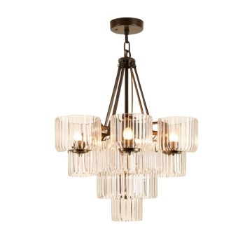 Bellefonte Shaded Tiered Chandelier - Beacon Collection