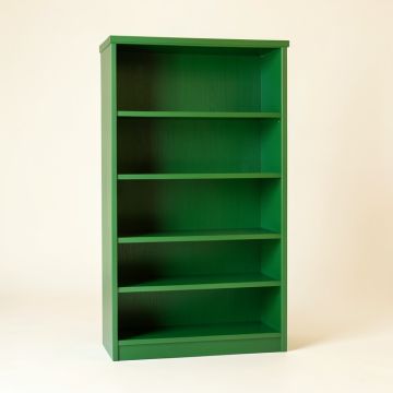 Hill Bridge Freestanding Bookcase - Green (synthetic illustration; no displayed measurements)