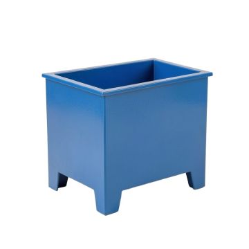 Slate Crest Empty Raised Planter - Blue