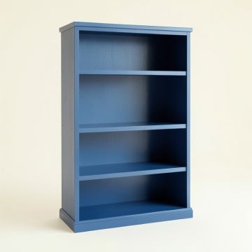 Fern Crest Freestanding Bookcase - Blue (synthetic illustration; no displayed measurements)