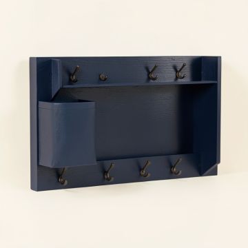 Ash Bluff Wall-Mounted Entryway Organizer Shelf - Navy (synthetic illustration; no displayed measurements)