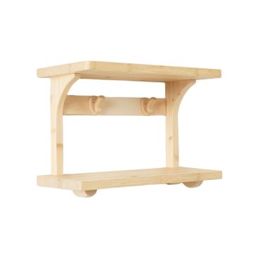 Olive Branch Wall-Mounted Entryway Organizer Shelf - Ivory