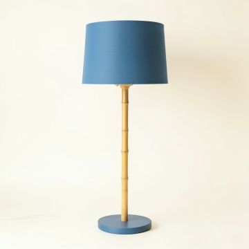 Summit Crossing Floor Lamp With A Plain Fabric Shade - Blue (synthetic illustration; no displayed measurements)