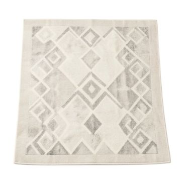 Duhon Geometric Ivory/Gray Area Rug