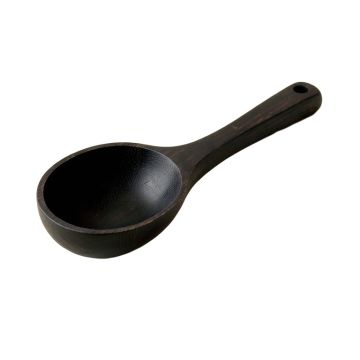 Olive Arc Cooking Spoon - Black (synthetic illustration; no displayed measurements)