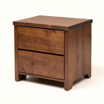 Amedeo 2 - Drawer Solid Wood Nightstand In Brown (synthetic illustration; no displayed measurements)