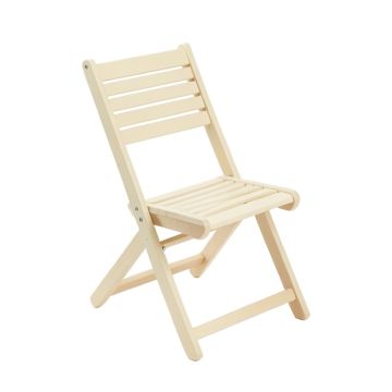 Elm Canyon Folding Outdoor Chair - Cream
