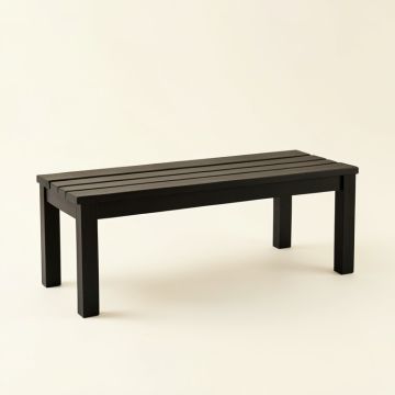 Bay Field Indoor Bench - Black (synthetic illustration; no displayed measurements)